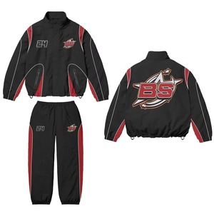 Ensemble 2 pièces coupe-vent en nylon pour homme : veste zippée et pantalon de jogging, personnalisable avec logo, vente en gros - Product Image 2