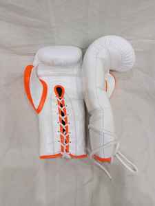 Gants de boxe professionnels OEM, best-sellers, multicolores, à lacets, pour kickboxing, avec logo personnalisé, pour Muay Thai et sparring. - Product Image 2