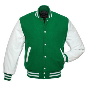 Comfortable Price Full PU Leather Wool Varsity <b>Jackets</b> Lightweight Breathable Blank <b>Men</b> Baseball <b>Jacket</b> Camouflage Cartoon Front - Product Image 1