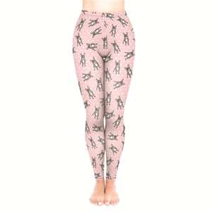 Leggings para Mujer al por Mayor, Diseño Personalizado con Estampado de Puntos Rosas FRENCHIES |   Medias Super Suaves 92% Poliéster 8% Elastano - Product Image 1