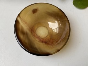 Bol décoratif en corne de buffle avec ensemble de cuillères assorties, motif ovale artisanal, vaisselle pour une table élégante, décoration artisanale pour la maison - Product Image 5