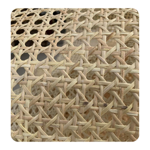Panneau carré en rotin tressé fait main, respirant, artisanat naturel pour la décoration intérieure, style moderne - Product Image 2