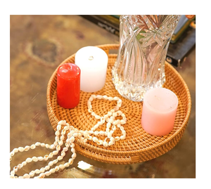 Pièce exclusive pour le salon Royal Home Living Room, plateau en rotin tressé, prix abordable, qualité supérieure - Product Image 1