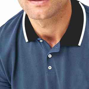 Camiseta Polo para Hombre de Alta Calidad, Último Diseño, Color Azul y Negro Personalizado, Nueva Llegada, Manga Corta, OEM - Product Image 6