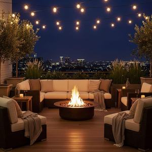 Cast Iron <b>Fire</b> Pit Wood Burning <b>Outdoor</b> Heating Classic Style Freestanding <b>Fire</b> Bowl for Patio Backyard Garden - Product Image 4