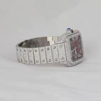 Montre sertie de diamants – Montre tendance style hip-hop streetwear