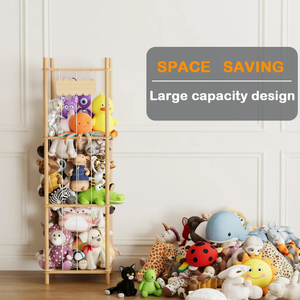 Torre de Juego Moderna para Niños y Adolescentes, Fácil de Montar, de Madera de Caucho Resistente, con Bolsa de Almacenamiento, Cuatro Niveles, Multifuncional - Product Image 4