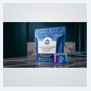 Cápsulas de detergente para ropa con perfume premium y eliminación de olores, hechas en Corea, 40g, aroma Floral Musk - Product Image 2