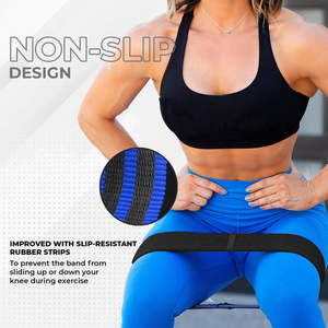 Adjustable Hip Resistance Band Soft Fabric Loop Band for <b>Booty</b> Building and Strength Conditioning Programs - Product Image 6