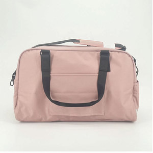 Sac de voyage unisexe rose en tissu Oxford 20-36L, imperméable, avec bandoulière arquée détachable, fermeture éclair, style minimaliste - Product Image 5