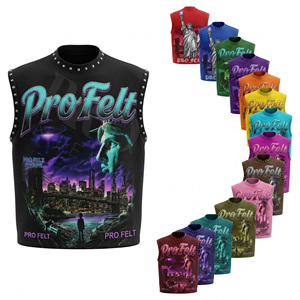 Vêtements personnalisés, débardeur sans manches pour homme, grande taille, streetwear, design de logo personnalisé, t-shirt décontracté en coton, style urbain, été, homme - Product Image 1