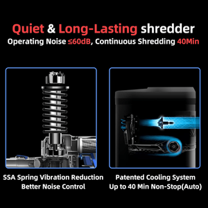 Distruggidocumenti Commerciale a Alimentazione Automatica da 200 Fogli, 40 Minuti Continui, Resistente, Sicurezza Ultra P5 per Uso Domestico - Product Image 4