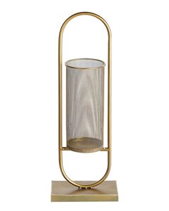 Support à bougie en acier, hauteur 53 cm, design ovale, décoration d'intérieur durable, porte-lanterne en métal - Product Image 2