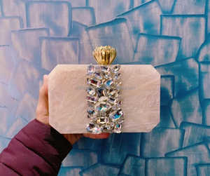 premium Handcrafted Resin Clutch Purse Elegant Luxury Acrylic <strong>Bag</strong> with Unique Design for Formal Events and <strong>Gifting</strong> - Product Image 2