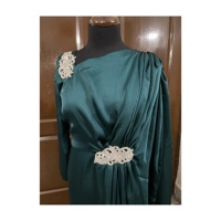 Tendances CP : Robe longue en soie Kaftan grande taille, dernier design, style Dubaï/Pakistan, idéale pour mariage/fête, longueur personnalisable