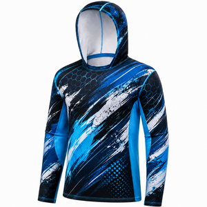 เสื้อตกปลาแบบมีฮู้ด พิมพ์ลายตามสั่ง แห้งเร็ว - Product Image 5
