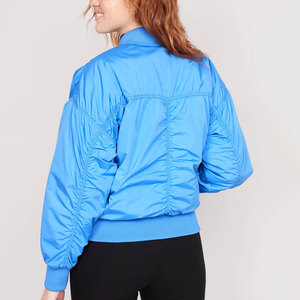 Women's New Fashion Winter Warm Bomber <b>Jacket</b> <b>Long</b> Sleeve Zipper Breathable Casual Cotton Filled Plus Size 5XL Stylish Printed - Product Image 3