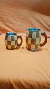 Eco-Friendly Polished Wooden Viking <b>Mug</b> with Hand Carved Engraving and Animal Design-Valentine's Day & Halloween Gift - Product Image 4