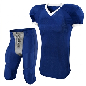 Ensemble de maillot de football américain blanc pour homme, col en V, manches courtes, maille respirante, coupe athlétique, adulte, toutes saisons - Product Image 5