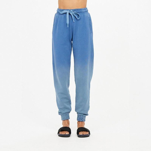 Conjunto de Sudadera con Capucha Azul Ecológica para Mujer, Corte Regular, y Leggings Gris Claro, Ropa Casual de Otoño, 100% Algodón, 2 en 1 - Product Image 3