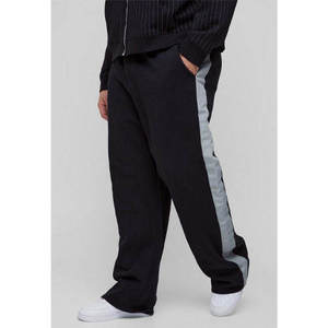 Pantalon de survêtement évasé pour homme, design unique, coutures robustes, facile à porter, streetwear moderne, confortable, pour la détente, voyage et décontracté, en polaire à séchage rapide - Product Image 1