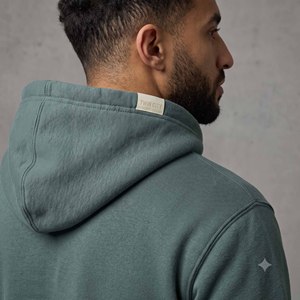 Twin City <b>Men's</b> Hooded Tracksuit Set Solid Green Full Length Joggers Sweatshirt Casual Wear Autumn Style Breathable 100% Cotton - Product Image 5