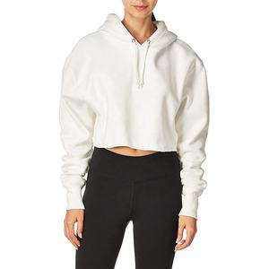 Sudadera Corta Personalizada de Algodón French Terry para Mujer, Sudadera con Capucha Corta, Cómoda y de Alta Calidad - Product Image 3