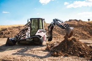 รถตักล้อยางไฮโดรมีค HMK62T แบบตีนตะขาบ เครื่องยนต์ดีเซลเพอร์กินส์ กระบอกไฮดรอลิก HYDAC มอเตอร์ PLC ชุดขับเคลื่อนสกิดสเตียร์ - Product Image 5