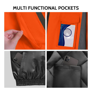 Style Custom Logo And Size Workwear Comfortable Working Safety <b>Jacket</b> For Men's High Visibility Reflective Breathable Heavy Duty - Product Image 2