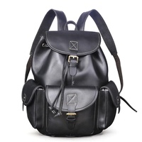 Sac à dos décontracté en cuir véritable souple pour homme, idéal pour les voyages, le quotidien, l'université, l'école, et comme sacoche pour ordinateur portable
