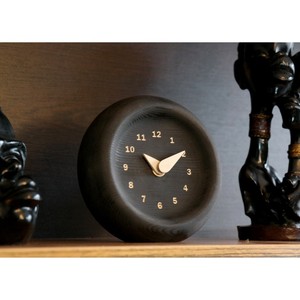 Horloge de bureau minimaliste en bois, mouvement à quartz circulaire, affichage silencieux à aiguilles, design moderne écologique, décorative - Product Image 3