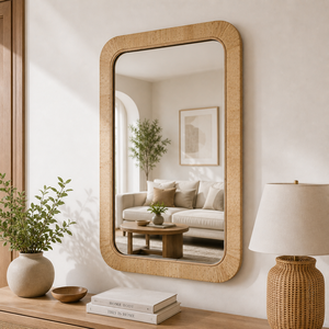 Espejo de Pared de Ratán Hecho a Mano, Espejo de Pared Tejido Natural, Decoración Ecológica para el Hogar, Espejo Redondo, Fabricante y Proveedor Mayorista - Product Image 2