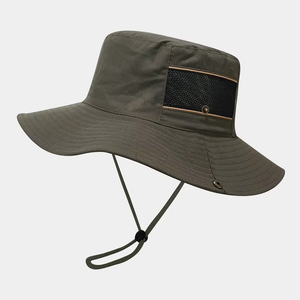 Sombrero de Pescador de Nailon de Secado Rápido para Hombre, Venta al por Mayor, Protección Solar de Ala Ancha para Escalada, Pesca, Uso Diario y Casual - Product Image 3