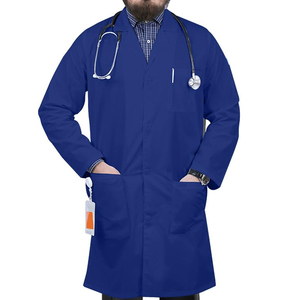 Bata de Laboratorio para Hombre de Alta Calidad, Hecha a Medida, de Manga Larga, de Algodón, Duradera, para Hospital, en Oferta - Product Image 1