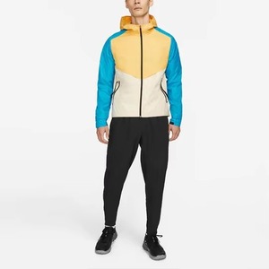 Veste softshell pour homme, dernière tendance, à blocs de couleur, à capuche, zippée, résistante à l'eau, coupe-vent pour la randonnée en plein air, coupe régulière, toutes saisons - Product Image 5
