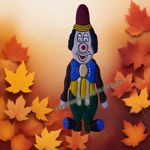 Statues de cirque de Clown créatives de haute qualité Sculpture de Clown murale en métal pour affichage suspendu intérieur extérieur - Product Image 6