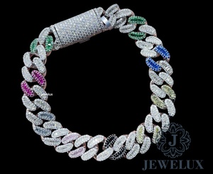 Premium Quality Moissanite <b>Silver</b> Tennis <b>Bracelet</b> for Unisex with High Brilliance Stones Gift Export Competitive Wholesale Price - Product Image 4