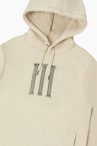 Sudadera con Capucha Beige para Hombre, Corte Regular, Estilo Holgado, Transpirable, con Logotipo Personalizado, 100% Algodón, Sudadera de Moda 2026 - Product Image 1
