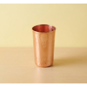 Gobelet artisanal 100% cuivre pur avec finition martelée élégante, verre en cuivre ayurvédique traditionnel pour une eau potable saine - Product Image 1