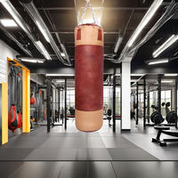 Sac de frappe suspendu pour entraînement, haute qualité, accessoires de fitness, sac de sable de boxe, conception OEM, logo personnalisé, en cuir – Vente chaude