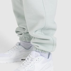 Pantalon de jogging décontracté pour homme en coton blanc, taille mi-haute avec cordon de serrage, coupe droite avec poches, collection automne 2026 – Tendance - Product Image 5