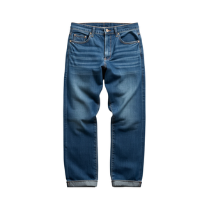 Pantalon en jean décontracté pour homme, coupe ample, coton épais, streetwear - Product Image 3
