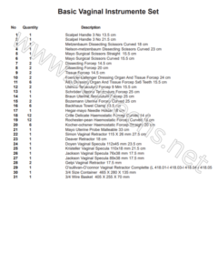 Basic Vaginal <b>Instrument</b> Set Complete 73 Pcs Stainless Steel Gynecology <b>Surgical</b> <b>Instruments</b> CE Certified - Product Image 6