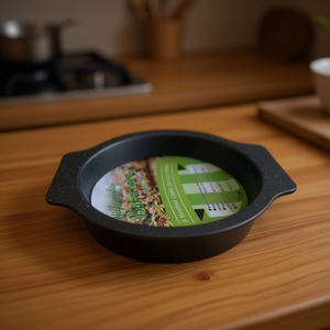 Plat de cuisson rond en imitation marbre de 26 cm, plats et moules à pâtisserie, Bandeja - Product Image 1