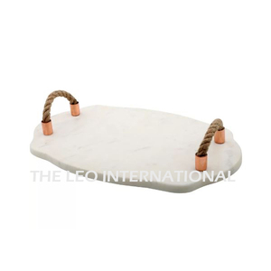 Cast Aluminum Metal Rectangular Creative Home and Kitchen Decorative Metal <b>Breakfast</b> and Coffee Serving <b>Tray</b> - Product Image 4