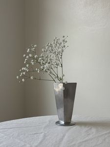 Handmade Bronze Tabletop <b>Vase</b> Minimalist Design <b>Decorative</b> Metal <b>Vase</b> for Home Interior - Product Image 5