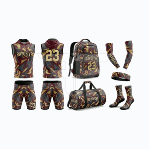 Men's Sports Wear 100% Polyester American Football Uniforms Short Sleeve Breathable Quick Dry Anti-Bacterial <b>Adjustable</b> <b>Strap</b> - Product Image 3