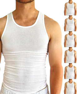 ARTIZ Custom New Men's <b>Sports</b> <b>Tank</b> <b>Top</b> U-neck Quick-Drying Anti-Pilling Breathable Ribbed Fabric Slim Fit Workout Vest - Product Image 2