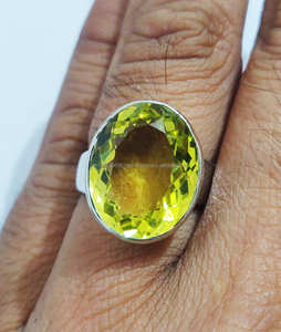 แหวนทำมือ925แหวนเงินแหวนควอทซ์แหวนผู้หญิงแหวน Boho พลอยแหวนผู้หญิงทำในอินเดีย - Product Image 3