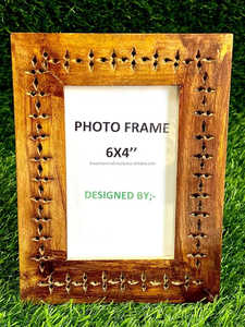 Cadre photo en bois naturel massif pour tenture murale ou présentation de table Décoration de ferme Style vintage Cadeau par ARTISAN CRAFT - Product Image 2